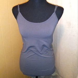 APT.9 essentials grey spaghetti strap talk